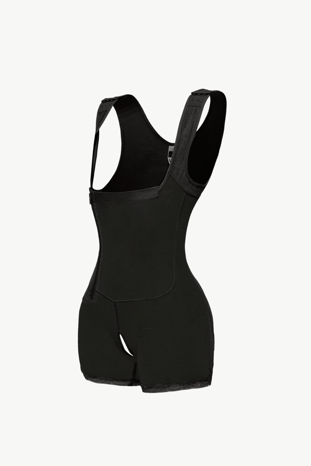 Full Size Side Zip Up Wide Strap Shapewear