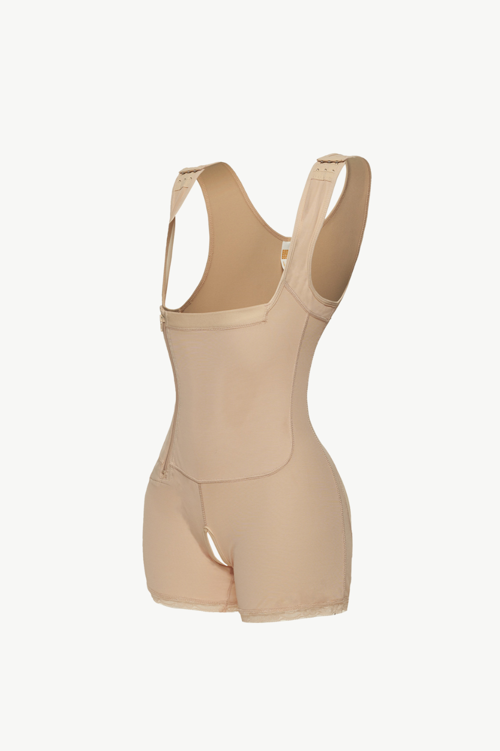 Full Size Side Zip Up Wide Strap Shapewear